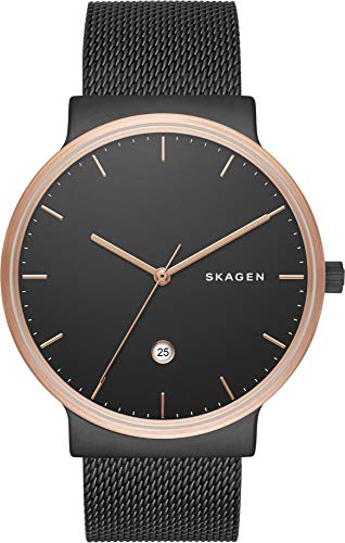 Skagen Mens Quartz Watch, Analog Display and Stainless Steel Strap SKW6296, One Size