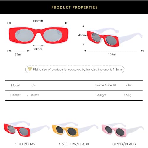 Lunettes de soleil carrées vintage aux verres transparents surdimensionnés - 7
