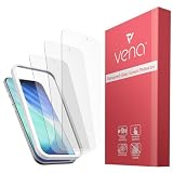 VENA 3 Pack Clear Screen Protector for iPhone 17 [6.3” inch], Tempered Glass (9H Hardness, Shatterproof Glass) Bubble Free, Case Friendly Film with Installation Frame
