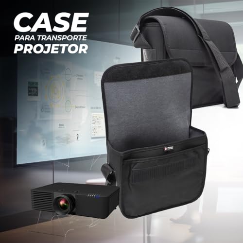 Bolsa Maleta Pasta Para Projetor Datashow Polo Culture Premium Acolchoado Compatível Com Epson Nec S
