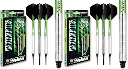 Fléchettes en tungstène 90% Red Dragon Featherlite 13g pour cible électronique