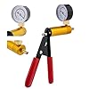 KATSU Brake Bleeding Kit Hand Held Vacuum Pump Tester Set Fluid Bleeder Tool with Vacuum Gauge and Adapters for Automotive Car Motorbike Motorcycle 450820 #1