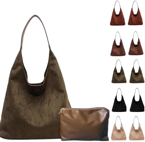 Brown Suede Bag for Women, Brown Suede Tote Bag Purse, Suedes bags for Women, Shoulder Bags
