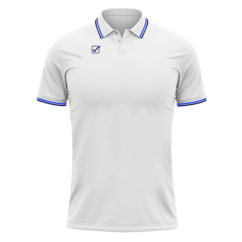 Givova Polo Cotone Piquet Action Bianco/BLU Tg. M
