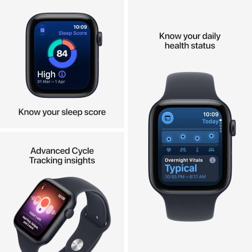Apple Store Apple Watch SE 3 GPS 44mm Midnight Aluminium Navy Blue - Image 4