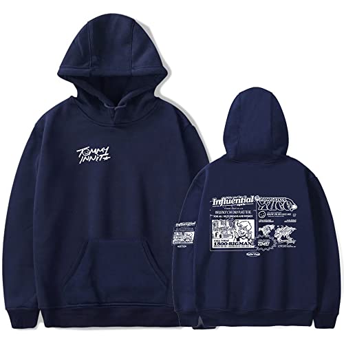 TommyInnit Absolutely Huge Hoodie Merch Dream Team SMP MCYT Cos Sweatshirt Herren/Frauen Geburtstag Cosplay Kapuzen, navy, 42 Cover