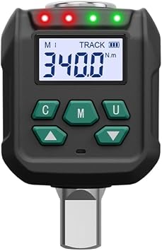 Digital Torque Wrench Adapter 1/2 Inch Drive with Quick Preset Settings and Multi-Unit Display, Suitable for Various Torque Applications 6.8-135