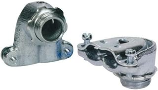 Morris Products 15067 90 Degree Flex Duplex Box Connector, Zinc Die Cast, 3/8