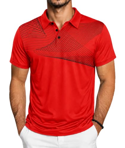Image of ZITY Golf Polo Shirts for Men Short Sleeve UPF 50+ Athletic Tennis T-Shirt