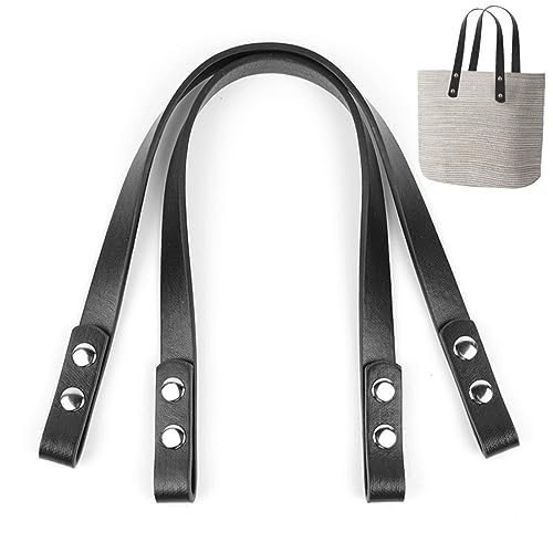 レザー 持ち手 2個セット 長さ40cm かばんの取っ手 修理 ハンドバッグ 取っ手着脱可能 交換用持ち手 手芸用持ち手
