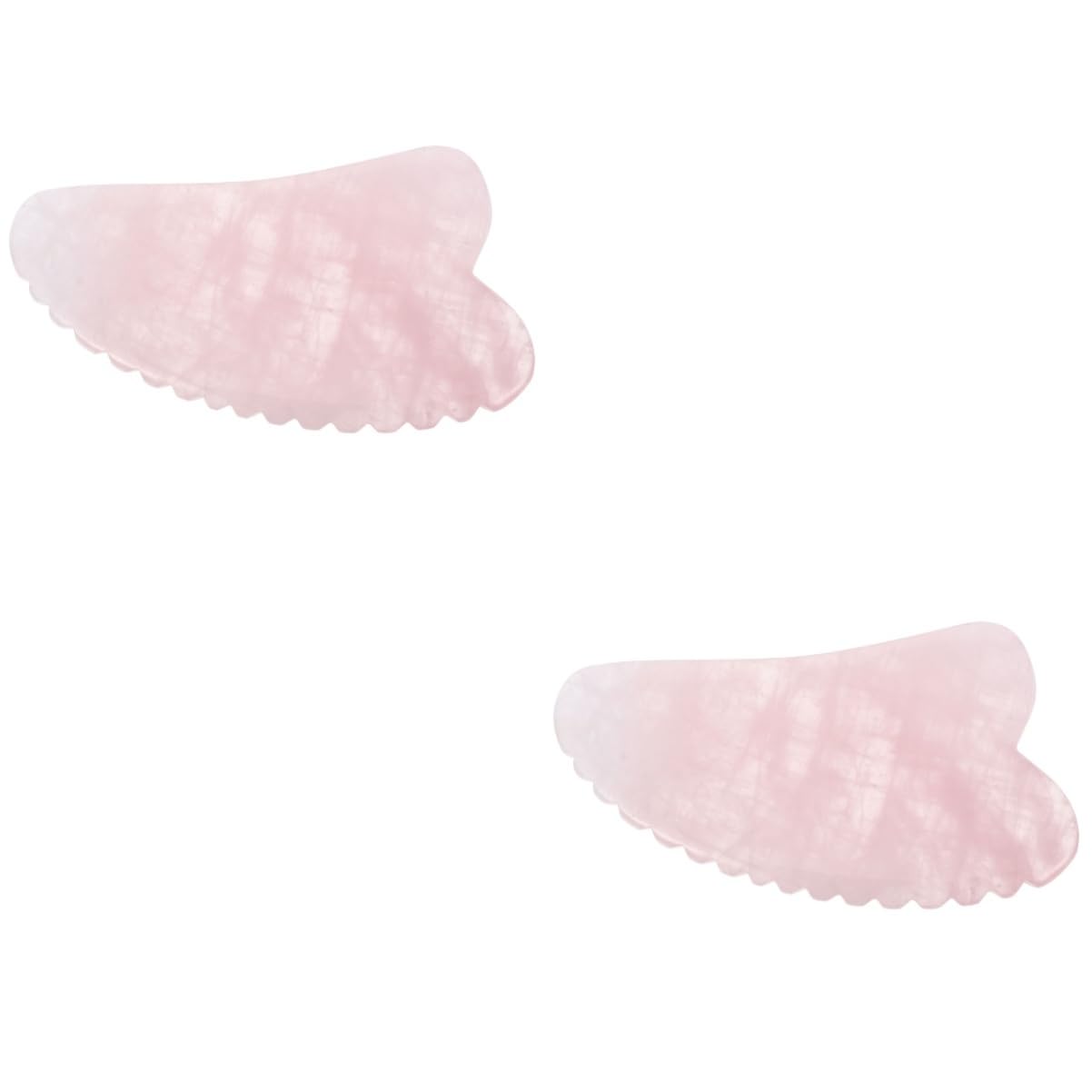 FRCOLOR 2pezzi Guasha Rosa Per Massaggio Facciale Strumento Di Terapia Scraping Per Sollievo Muscolare e Relax Quotidiano Design Ergonomico e Materiali Selezionati