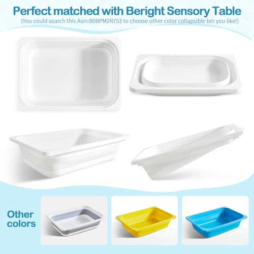 Beright Play Kitchen Sink Toys, Toddler Sink Toys with Upgraded Faucet, Pretend Play Toys Running Water, Perfectly Matched with Beright Sensory Table