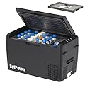 Setpower RF25 12V Portable Refrigerator With Slide 27 Quart Electric Cooler With 12/24V DC Car Refrigerator 12V Portable Fridge for Car Truck RV SUV Camping and Travel