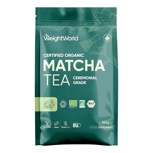 Ceremonial Grade Matcha Green Tea Powder | 100g Organic Matcha Powder | Soil Association Certified | No Fillers & Pesticides | Vegan-Friendly