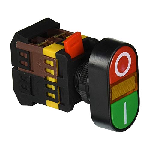 Commutateur AC 600V 10A ON-OFF-ON avec interrupteur poussoir momentané et néon 220V