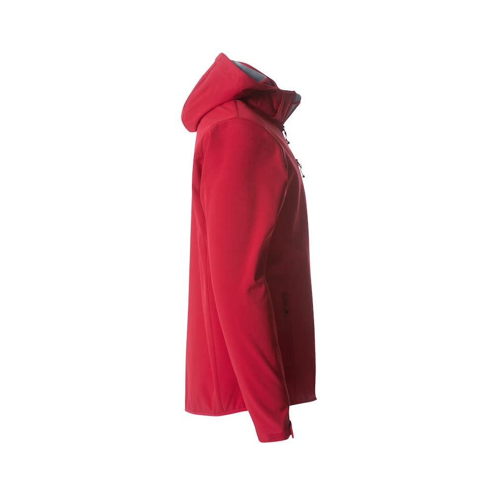 CLIQUE - Kurtka męska Basic Hoody Softshell, elastyczna kurtka poliestrowa, na co dzień, wiatroszczelna, do wędrówek, wędrówek, do pracy, podróży, sezonu jesienno-zimowa