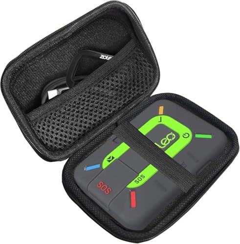Blueshaweu Custodia rigida di trasporto per ZOLEO, borsa di archiviazione da viaggio per ZOLEO Satellite Communicator Global SMS Text Messenger portatile, resistente all'acqua, a prova di urto (Nero)