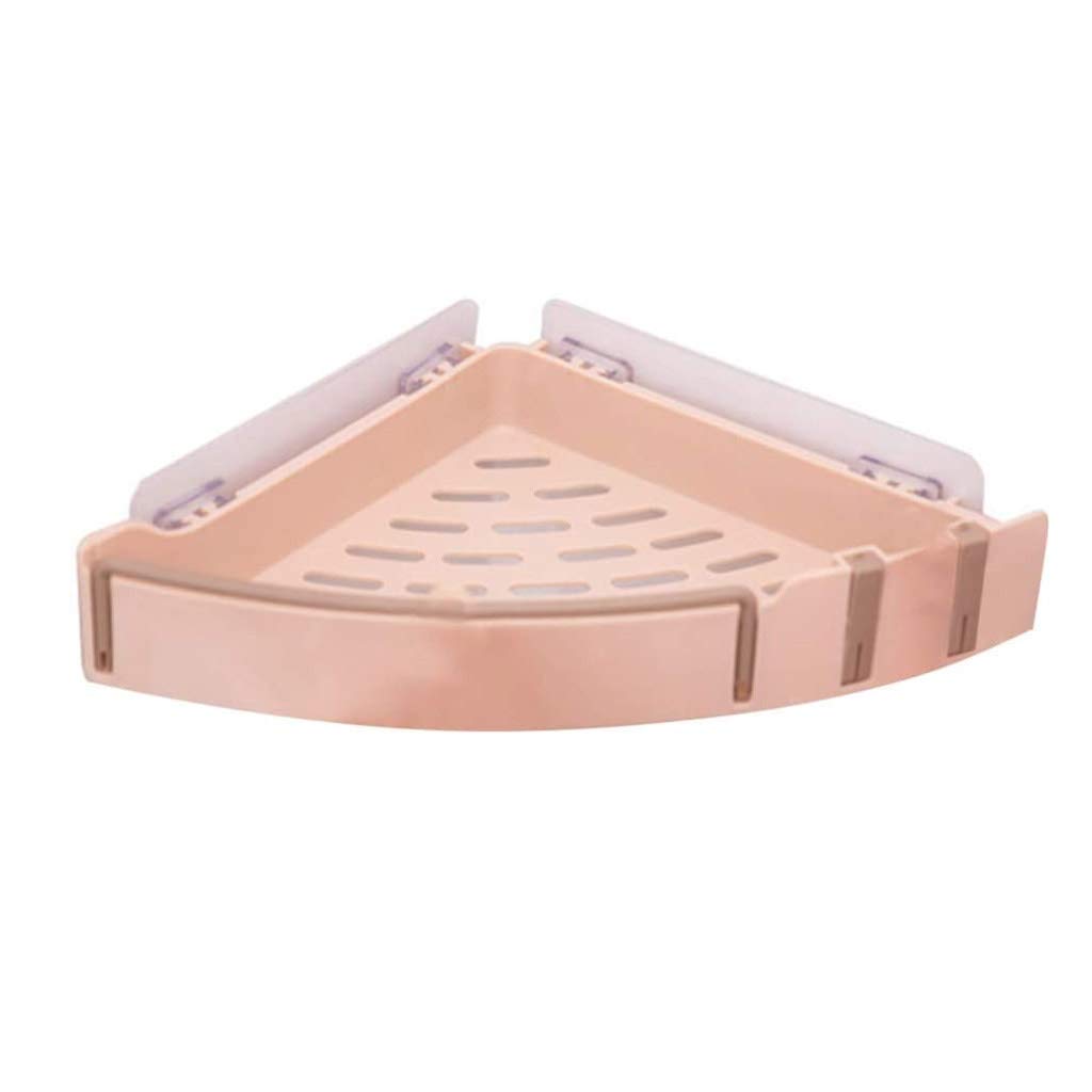 Estante de baño Almacenamiento de baño, Estante de baño Inodoro Tocador Triangular Almacenamiento de toallas Perforación sin pared baño para colgar en la pared
