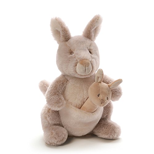 Gund Baby Oh So Soft Kangaroo & Rattle Combo