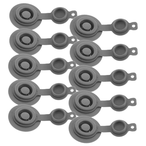 SOPOTUTU 10 Stück Auslaufsichere TPU Ventilkappen für Aufblasbare Luftmatratzen und Campingkissen Ersatzventile mit Feder Entlüftung für Outdoor Reise und Aufblasprodukte