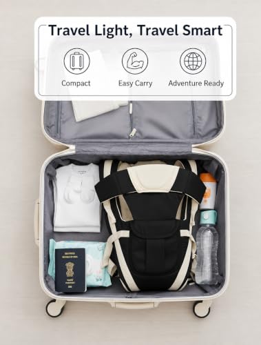 Image of 4-in-1 Adjustable Baby Carry Bag with Front & Back Carry Options | Ergonomic Infant to Toddler Carrier with Head and Back Support, Safety Buckles & Breathable Fabric (0-3 Years) (Navy Blue)
