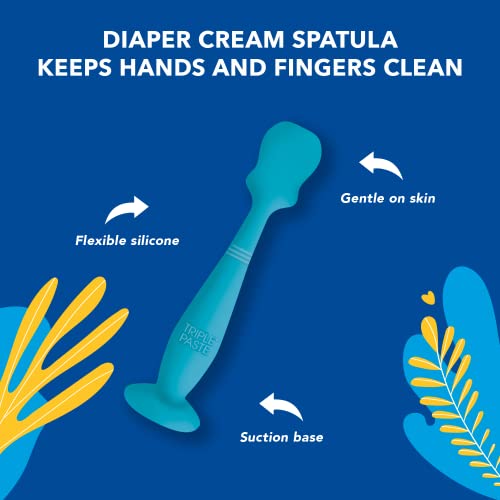 Triple Paste Diaper Rash Cream And Spatula Bundle - 8 Oz Zinc Oxide Ointment And Diaper Cream Spatula Treat, Soothe And Prevent Diaper Rash With A Pediatrician-Recommended Hypoallergenic Formula #TOP5