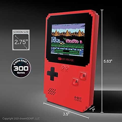 My Arcade Data East Pixel Classic Portable Game System (Includes 300 Classic Games) (Electronic Games) Cover