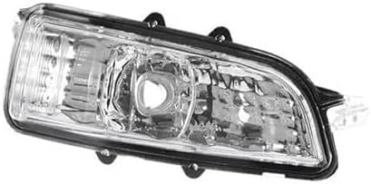 Turn Signal For VOLVO, S80 S80L S40 S60 C70 C30 Car Rearview Side Mirror Turn Signal Lamp Indicator Lamp Without Bulb 31111090(left) Side Mirror Indicator Light(BLACK Right)