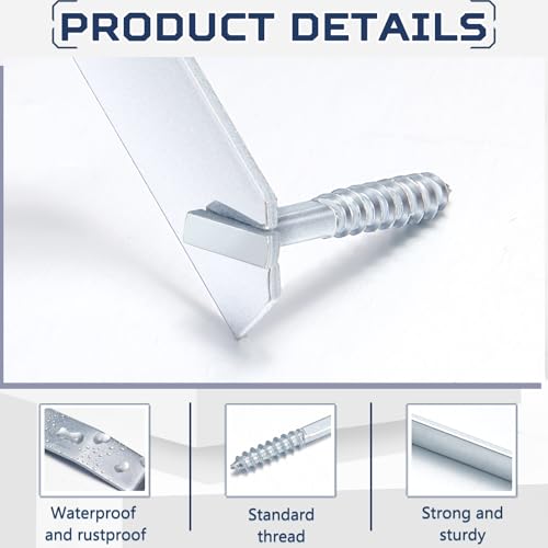 Image of 31 Pcs Security Picture Hangers Set, 30 T Head Screws and 1 Hardened Wrenches, Anti Theft Frame Locking Hardware for Hotel Museum Gallery