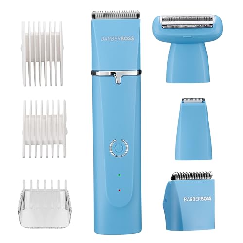 Barberboss Body Groomer For Men, Beard Trimmer, 3-In-1 Cordless Hair Clippers With Detail Trimmer, Waterproof Men’S Grooming Kit