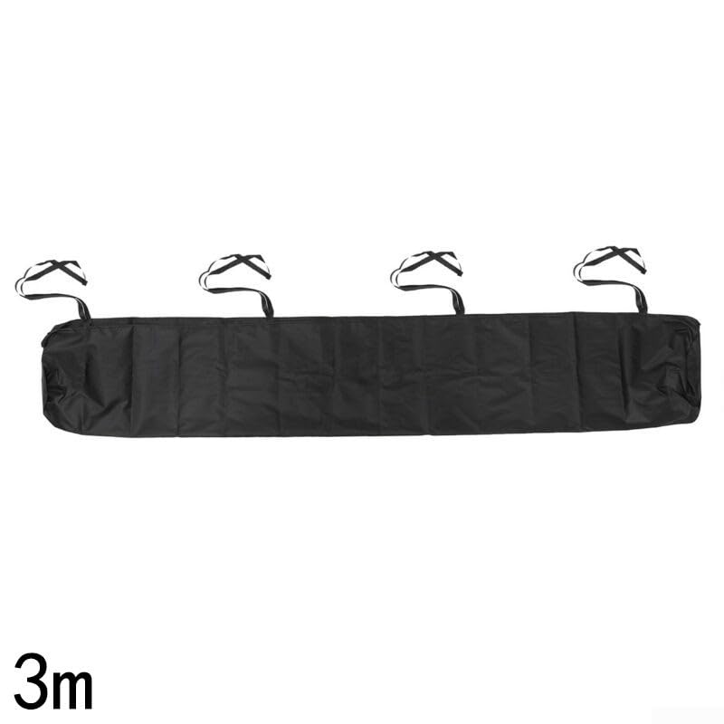 Markisen-Abdecktasche für den Außenbereich, schützt vor Regen und Staub (4 m schwarz)