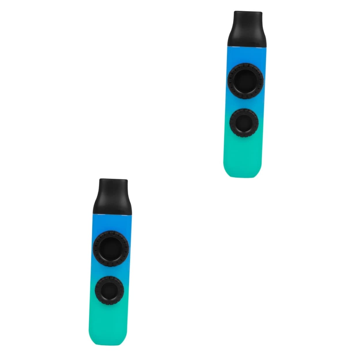 ibasenice 2juegos Kazoo Profesional De Doble Agujero Adultos Instrumento Musical Para Acompañar y Ukuleles De Usar y Transportar