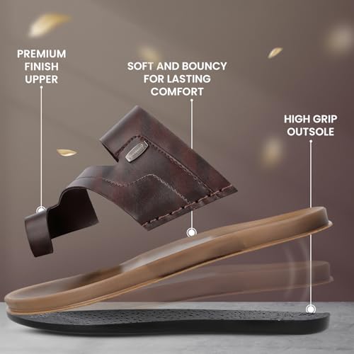 Image of WALKAROO Comfort Sandal For Men's|CloudStep Dual-Density PU Sole - Ultimate Comfort|Stylish Casual Wear|WE1335