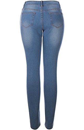 2LUV Women's 5 Pocket Stretch Skinny Jeans Light Denim Wash 173