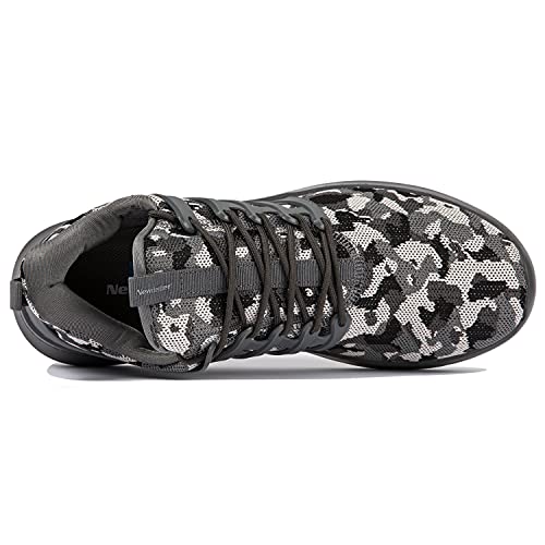 Newdenber Men's Lightweight Sneakers Comfortable Breathable Athletic Walking Running Tennis Shoes Camo Grey Size 10 #TOP5