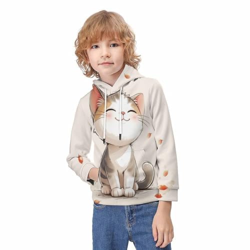 Sweat chat 3D garçon idée cadeau d'anniversaire originale pour ado 12-14 ans - 3