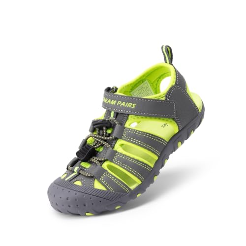 Image of DREAM PAIRS Boys Girls Closed-Toe Outdoor Summer Water Sport Sandals for Toddler /Little /Big Kid