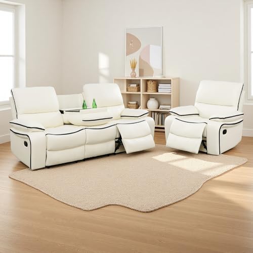 Seruancielo Bonded Leather Living Room Furniture, 2 Pieces
