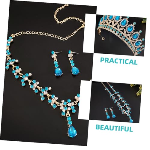 Conjunto de joyas de boda para mujer de UPKOCH con collar vintage 2