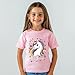 Big Sister Shirts for Girls Toddler Girls 3T Short Sleeve Top with Unicorn Print-Promoted to Big Sister Pink