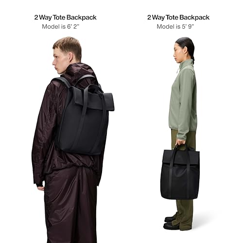RAINS 2 Way Tote Backpack - Waterproof Convertible Laptop Bag - Image 3