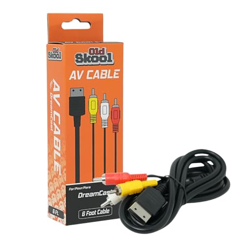 Old Skool Sega Dreamcast AvCable Audio/Video Composite Cable