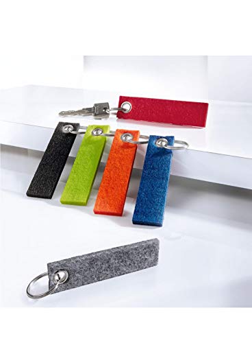 Preisvergleich Produktbild Pureday Filz-Schlüsselanhänger Mini - inkl. Schlüsselring - Grau