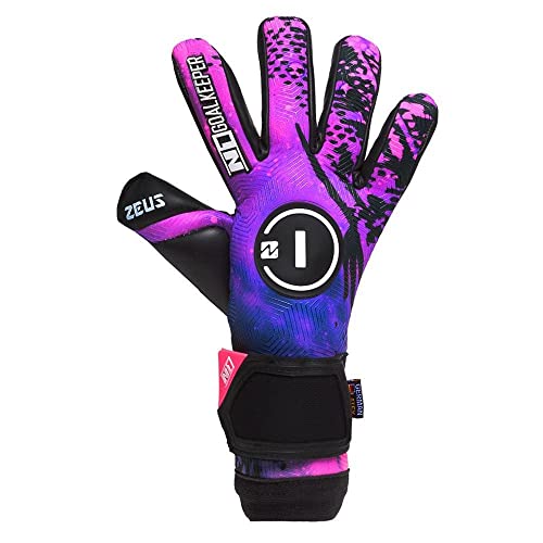 Luva de Goleiro Profissional N1 Zeus Purple Tamanho:10