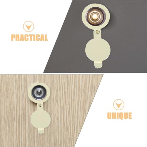 SMASOLO 6pcs cubierta para mirilla de puerta frontal para privacidad, protector para visor de puerta para apartamento, seguridad en hotel, uso doméstico 2.16x0.86x0.20 pulgadas miniatura 3