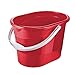 Produktbild keeeper Putzeimer Thies mit ergonomischem Griff, Griffmulde und Ausguss, 13 l, Oval, 37,5 x 26,5 x 25 cm, Rot