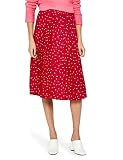 Cintura del mismo tejido find. Falda Plisada Mujer, Rojo (Red), 44 (Talla del fabricante: X-Large)