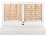 Safavieh Home Collection Vienna White Wash Cane Twin Headboard Platform, Single (HBD8004C-T)