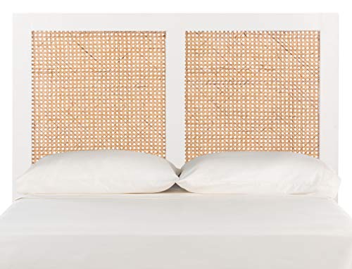 Safavieh Home Collection Vienna White Wash Cane Twin Headboard Platform, Single (HBD8004C-T)