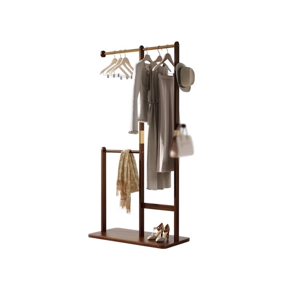 AILIUXIAOYAN Coat Rack Solid Wood Floor Coat Rack Bedroom Wardrobe Corner Hanger Living Room Indoor Clothes Rack